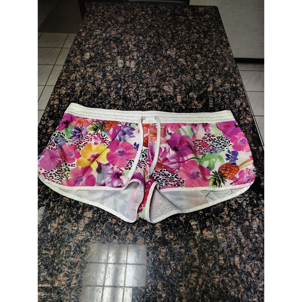 OP Ocean Pacific Tropical Floral Board Shorts Pink Purple XL 15-17 OP25909